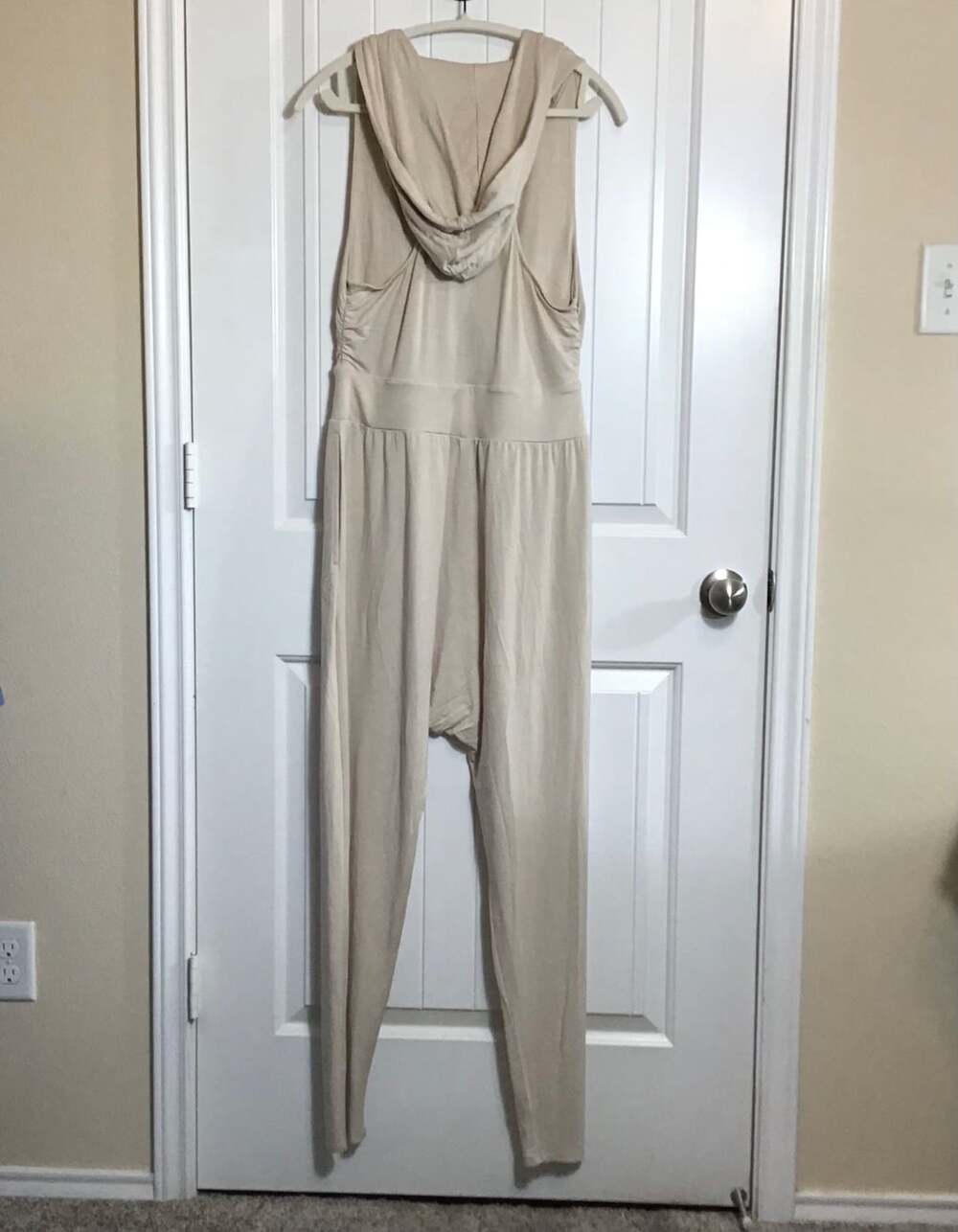 Free People Second Chance Jumpsuit Medium  Cream Beige Active - Picture 2 of 12